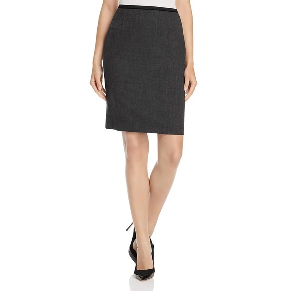 Elie Tahari Dresses & Skirts - New ELIE TAHARI Gray Wool Bennet Pencil Skirt 14